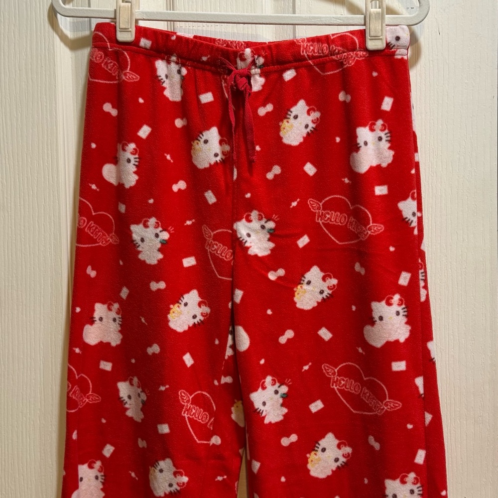 hello kitty fleece valentines sweatpants